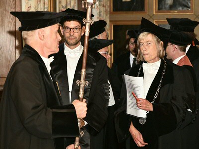 Van den Berg at his inaugural lecture