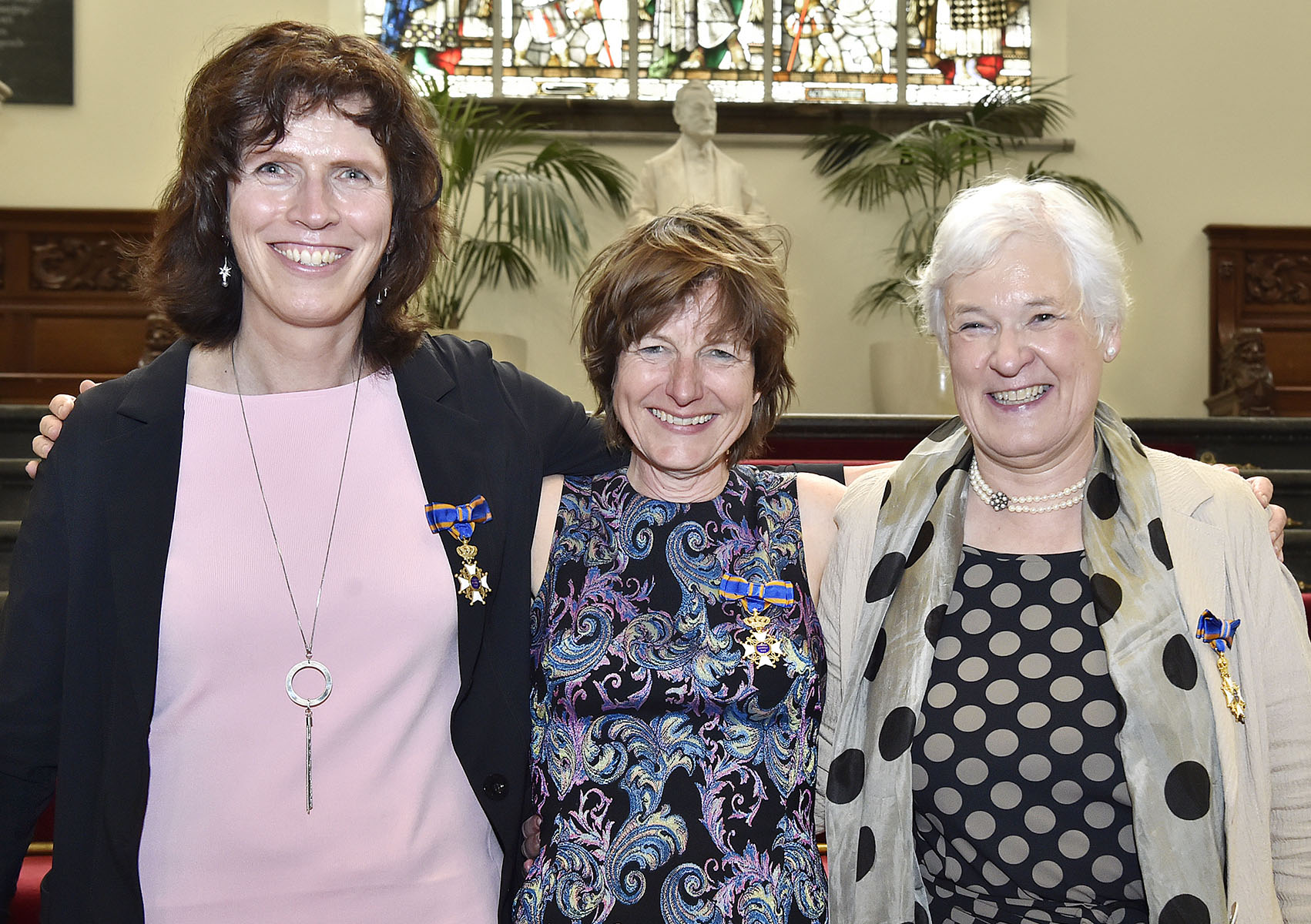 v.l.n.r. Prof. dr. Jacquelien Scherpen, Prof. dr. Linda Steg en Prof. dr. Martha Roggenkampf.l.t.r. Prof. dr. Jacquelien Scherpen, Prof. dr. Linda Steg and Prof. dr. Martha Roggenkamp