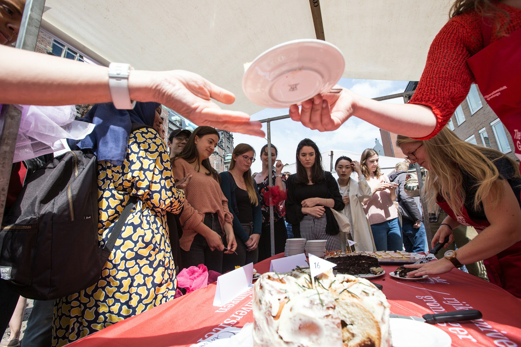 Feestelijke taarten bij RUG bake-offFestive cakes at the UG bake-off