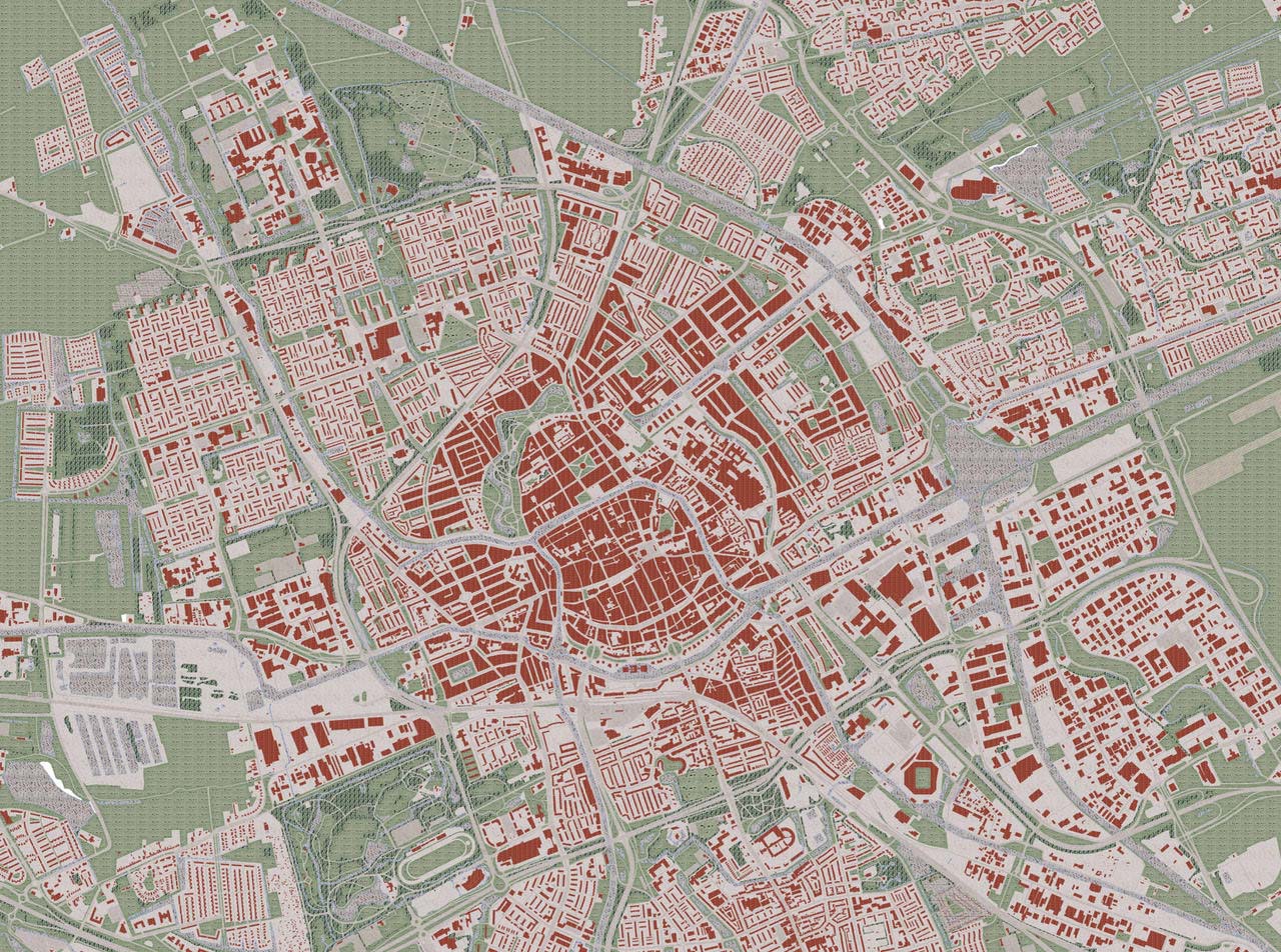 The new map, drawn in the style of the old map. Still looking a bit bare...