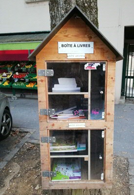 A mini library in Dijon, France