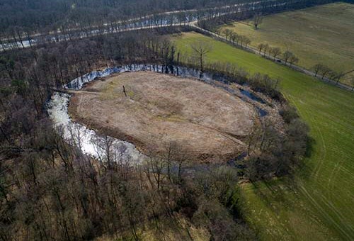 De locatie van de voormalige Hunenborg (Foto © Albert Speelman)