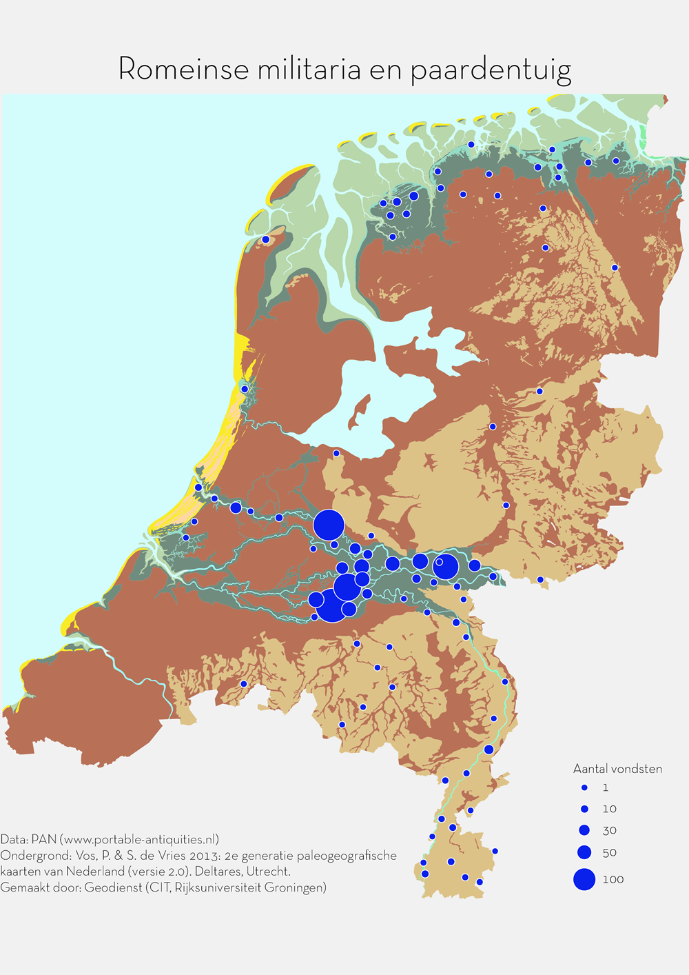 Vindplaatsen Romeinse militaria en paardentuig