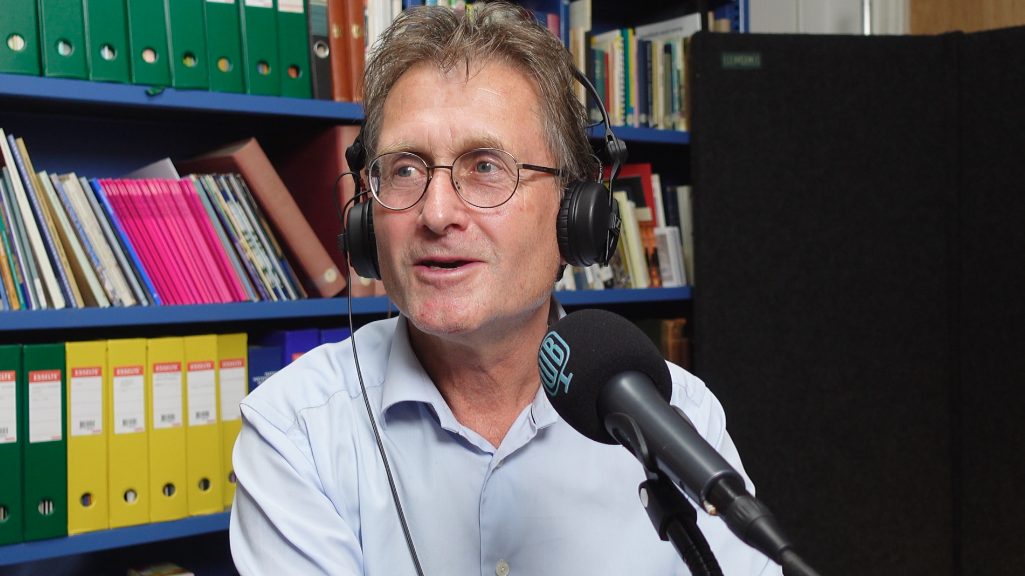 Ben Feringa during the recording of the podcast