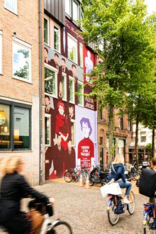 Aletta Jacobs mural at the Broerstraat