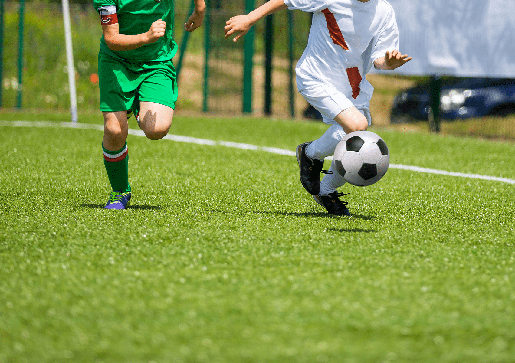 foto van voetballers