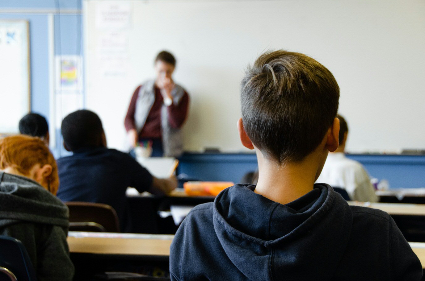 'Bij de evaluatie zeiden ze dat ze het leukste aan de lessen vonden dat ze hun eigen mening mochten geven, dat waren ze niet gewend.’ (Foto: Taylor Flowe)