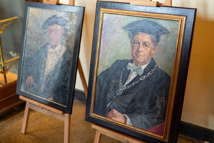 Portretten Sterken (rechts) en Bosscher Portraits of Sterken (right) and Bosscher