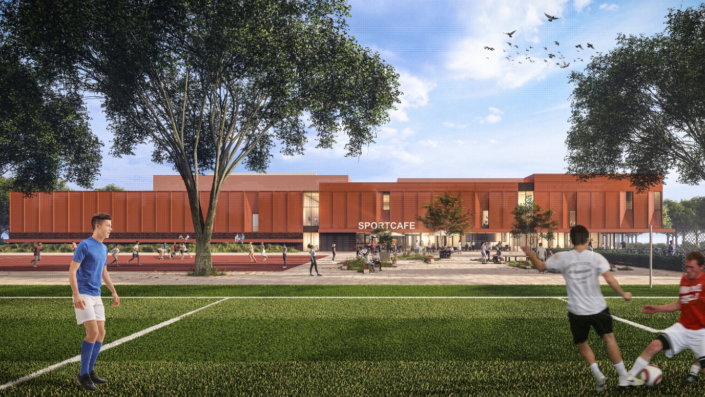 impressie van mogelijk nieuw Sportcentrum ACLO