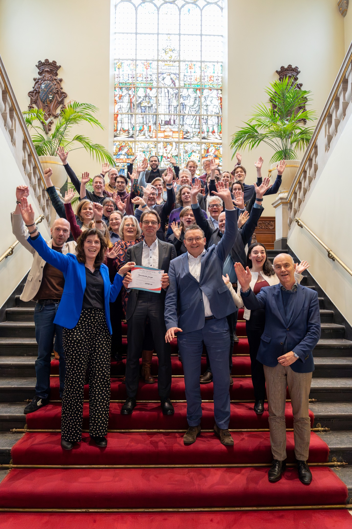 Op 25 november is het officiële certificaat uitgereikt door de voorzitter van de NVAO.