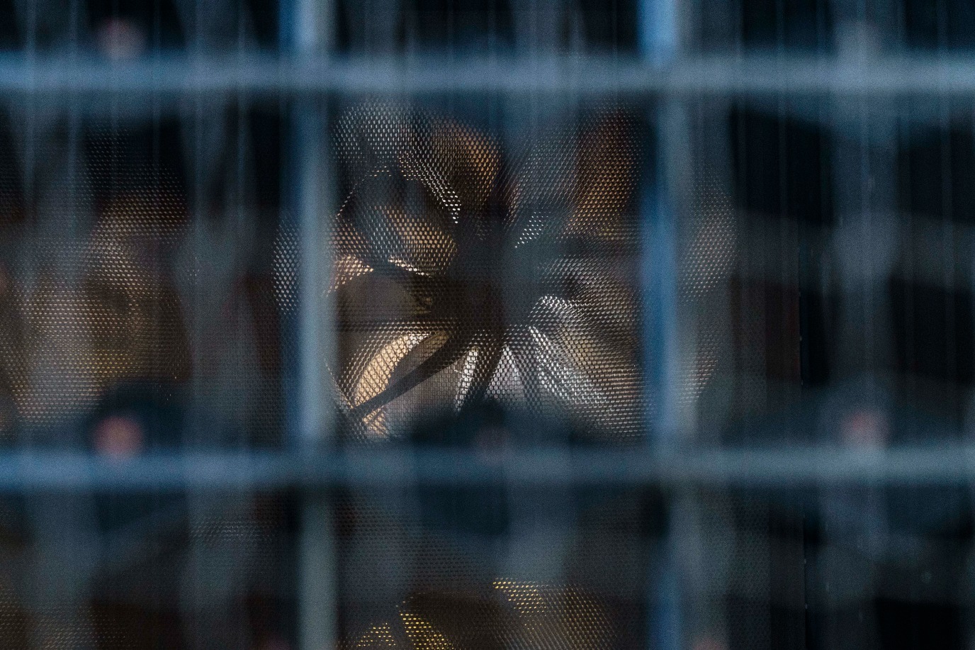 De binnenkant van het turbulentie grid