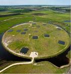 The core station of the LOFAR telescope near Exloo, Netherlands