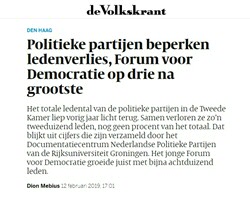 Artikel voor De Volkskrant