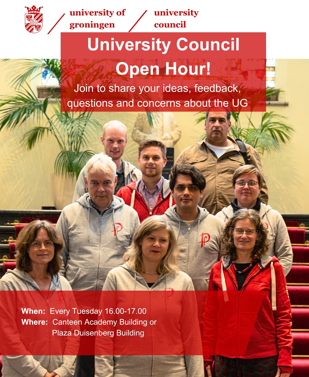 Poster UC walk-in hour