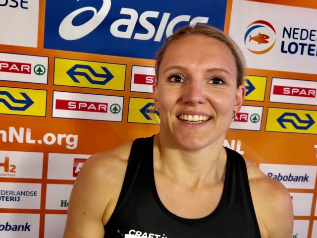 Een zeer tevreden Leonie van Vliet