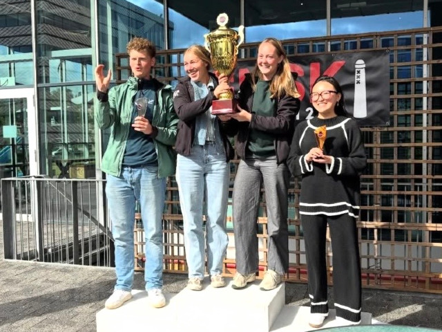 Elianne en Inge van de ACLO met de beker