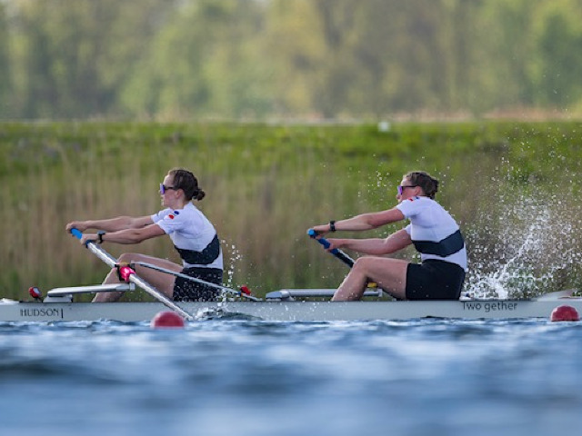 Merlijn en Colet in de boot