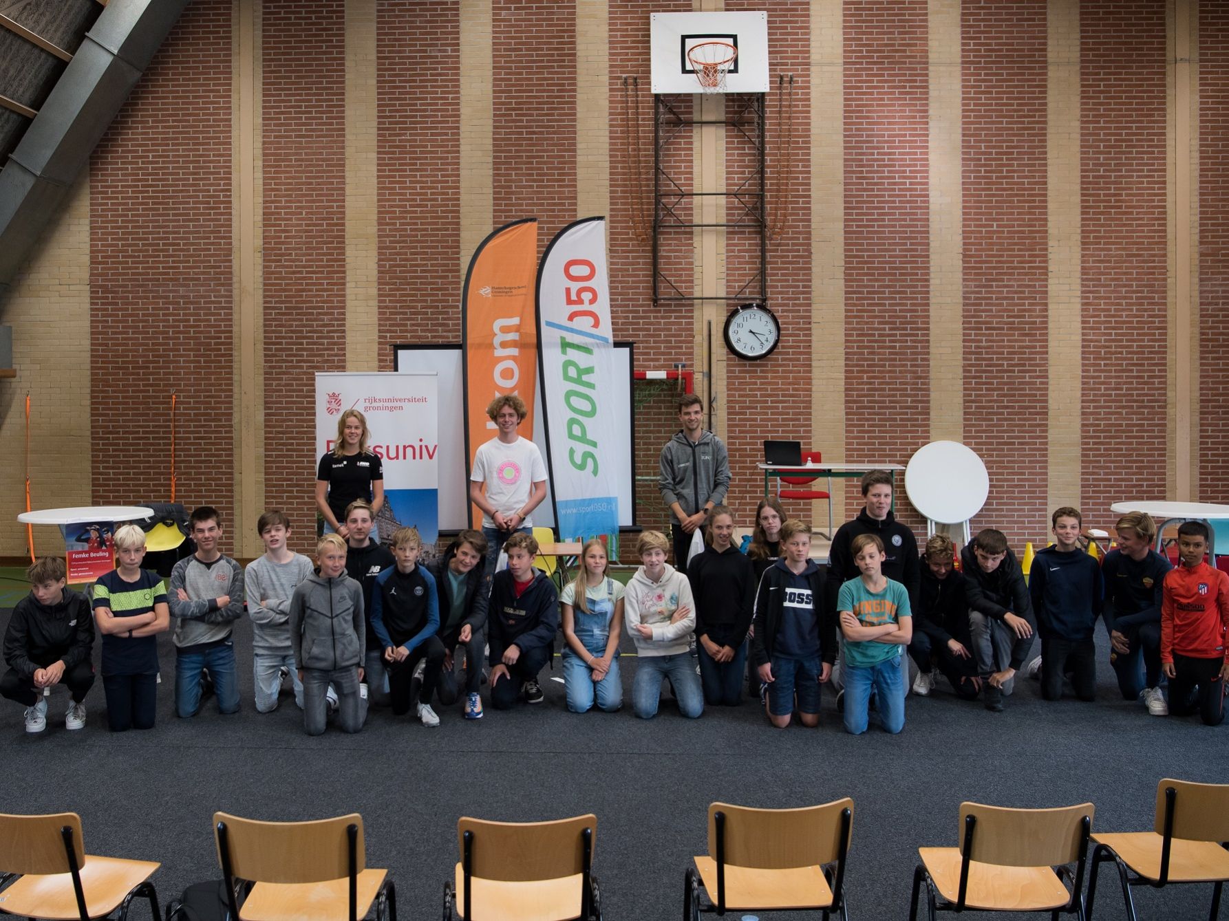 Collegetour tijdens Nationale Sportweek