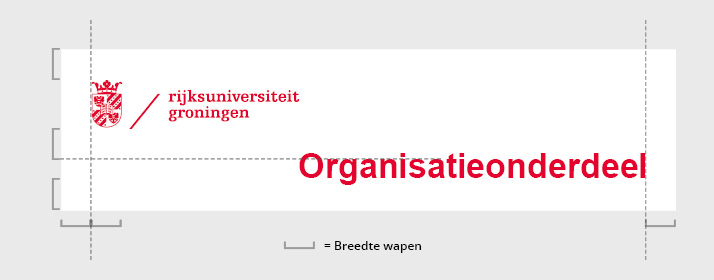 logobalk met organisatieonderdeel