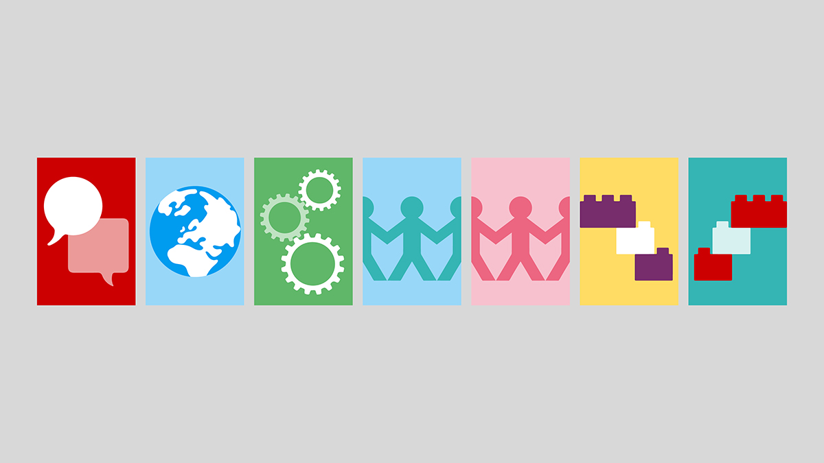 The corporate icons