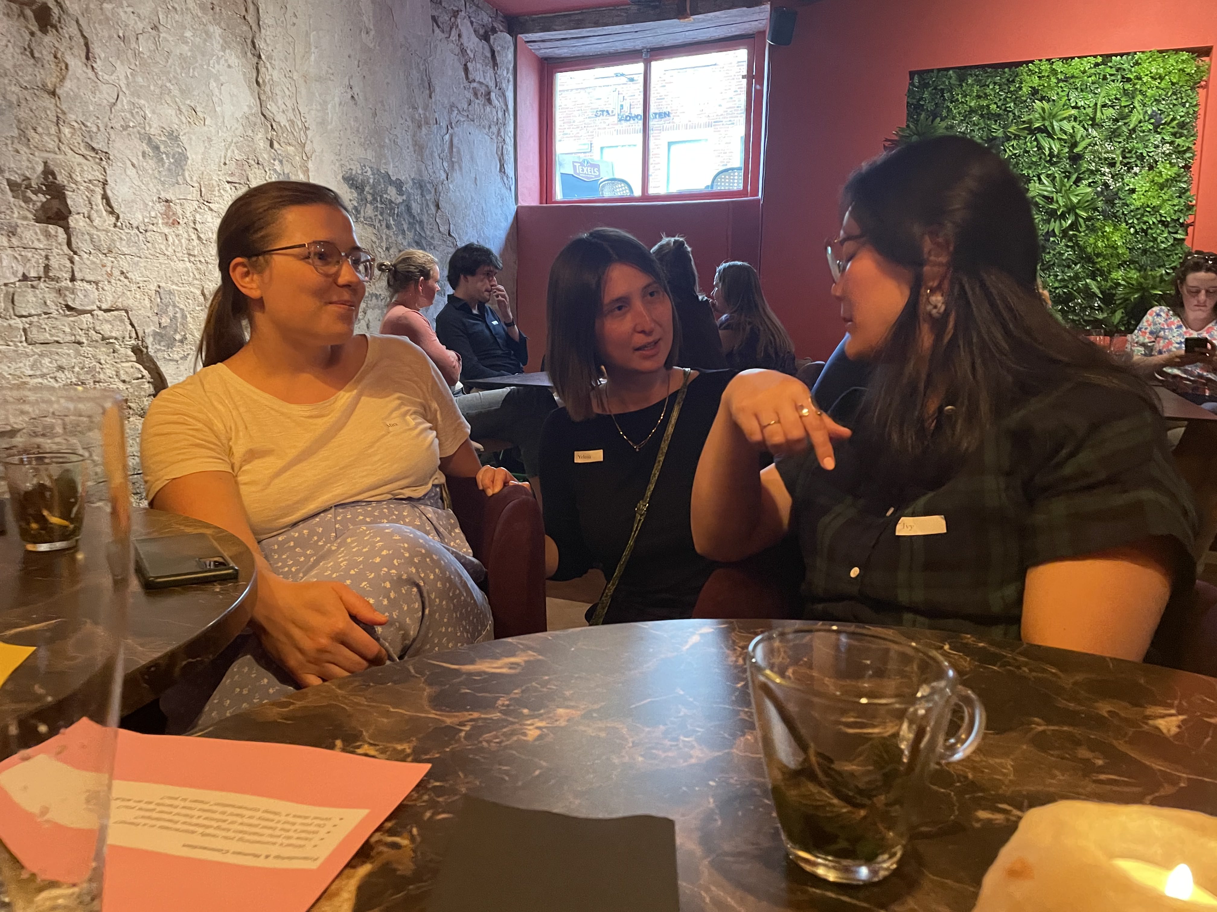 In een restaurant