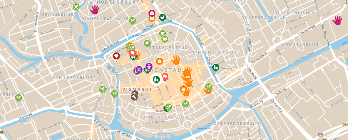 Sustainable map of Groningen