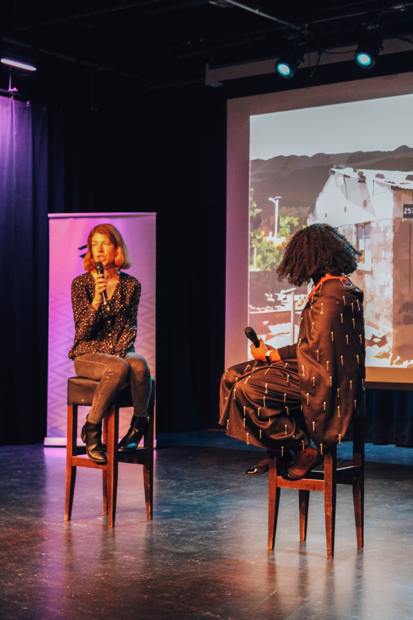 Annabel Nyole interviewing Dr. Iva Pesa