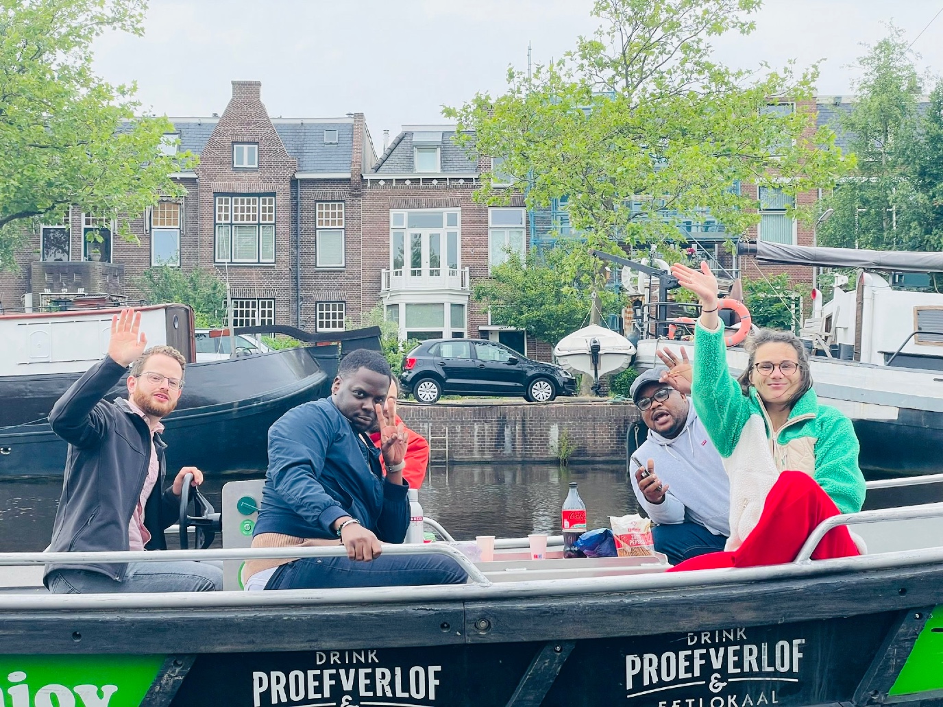 Boat ride with colleagues in Leeuwarden