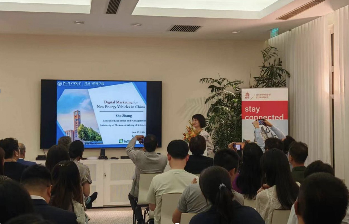 r. Sha Zhang, from the University of Chinese Academy of Sciences gave a talk