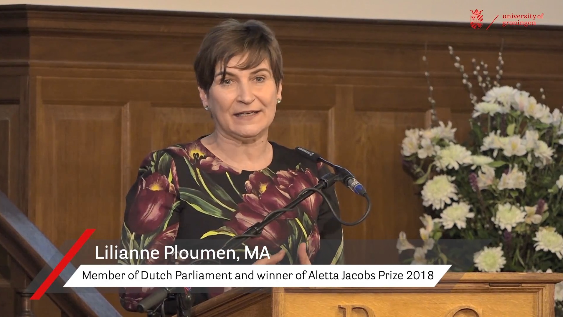 Presentation of the Aletta Jacobs Prize 2018 to Lilianne Ploumen