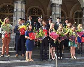 De winnaars van de GUF-100 prijzen 2018.