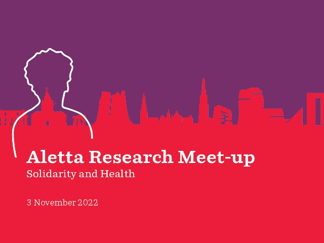 Aletta Research Meet-up 3 November 2022