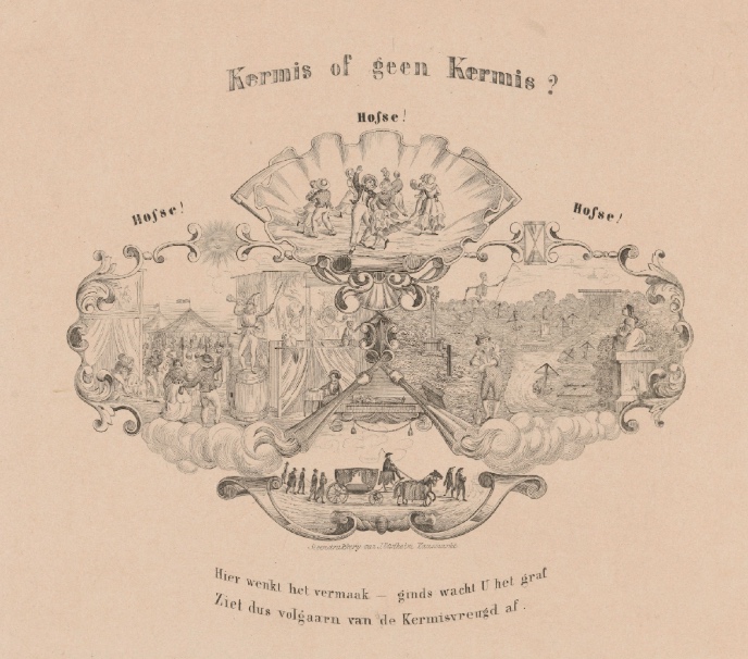 Illustration: Anonymous, 'Kermis of geen Kermis?' (1849), Rijksmuseum Amsterdam