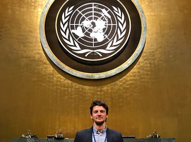Dominic at the UN.