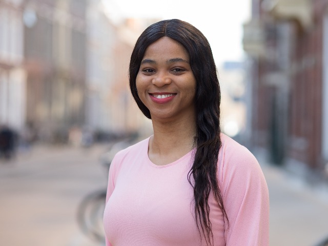 Chioma Vivian Basil, 2022 Alumni Ambassador for Nigeria. Master in Energy and Climate Law (Photo: Gerhard Taatgen)