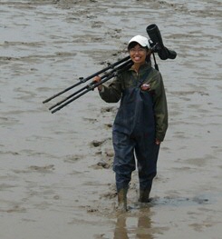 Fieldwork in Bohai Bay by PhD Ying-Chi Chan