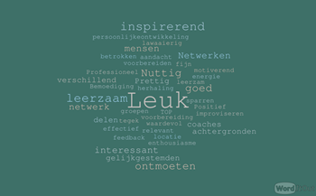 Word cloud of the participants