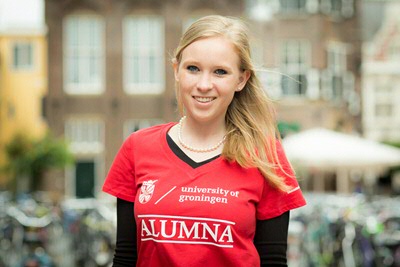 Freya van Ellen - alumna International Relations and Organization from Germany (photo by Gerhard Taatgen)