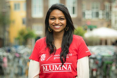 Tiana Xavier - alumna LLB International and European Law (photo by Gerhard Taatgen)