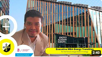 Why Zahari registered for the Executive MBA Energy Transition