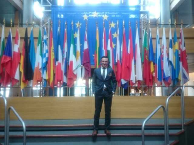 Samuel Ribansky during the European Parliament Plenary in Strasbourg