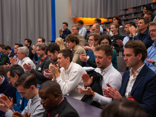 One of the planary session in the Blauwe Zaal