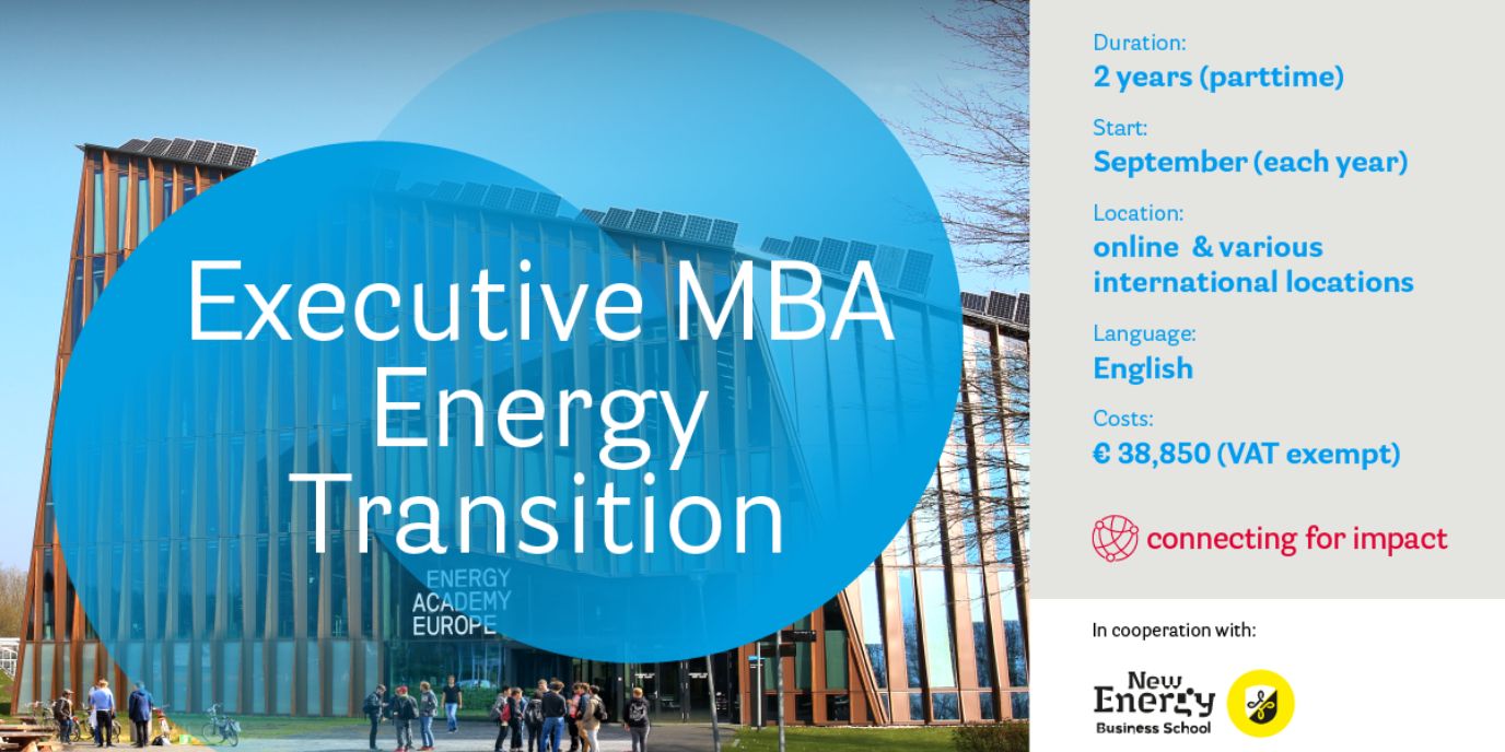 Learn about our Executive MBA Energy Transition