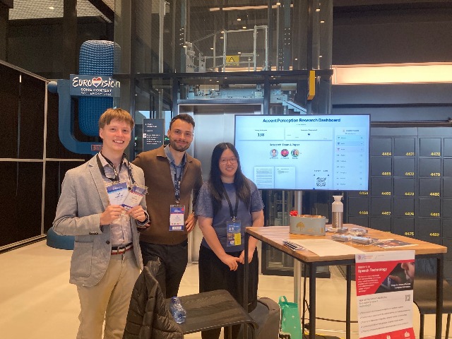 Left to right: Igor Marchenko, Jan Kokowski, Stella Siu at Interspeech Science Festival 2025 in Rotterdam.