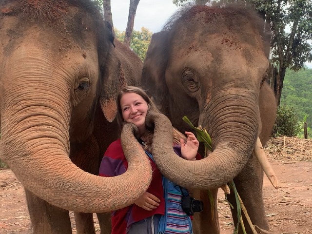 Rada Middelhoek during her fieldwork in Thailand.