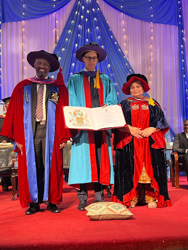 L-R: Prof Stephen Kiama, VC, University of Nairobi; Prof Dr. Patrick Verkooijen, CEO, GCA; and Dr. Vijoo Rattansi