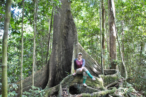 Nadine Keller in the Bornean rainforest