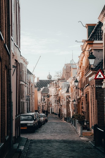 Ambient photo of a street in Leeuwarden