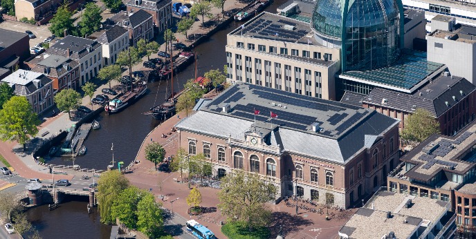 Aerial photo of Campus Fryslân
