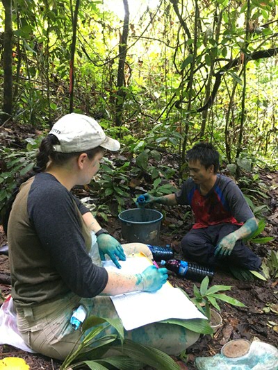 Nadine Keller in the Bornean rainforest